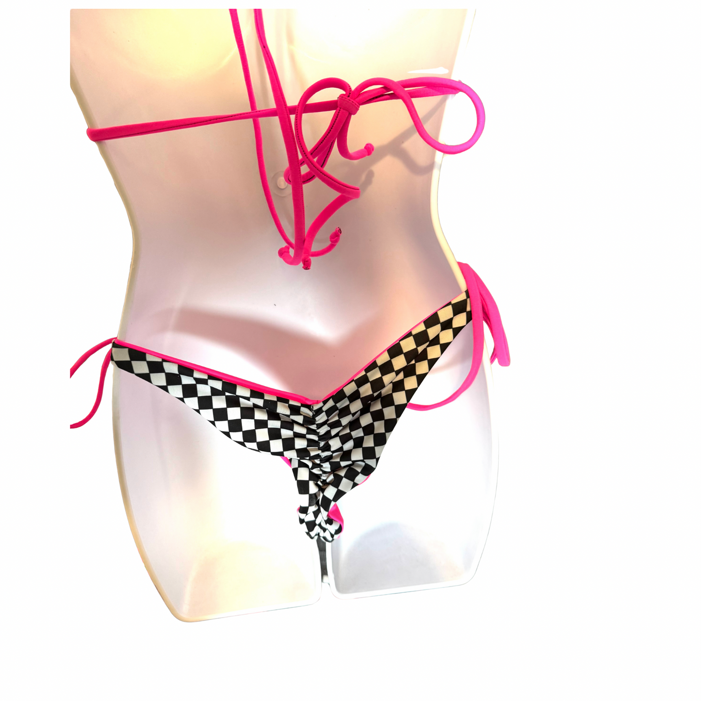 Checker Flag Reversible Bikini