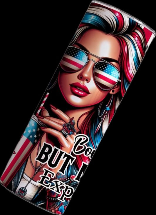 20oz Stainless Steel Tumbler American Flag Design